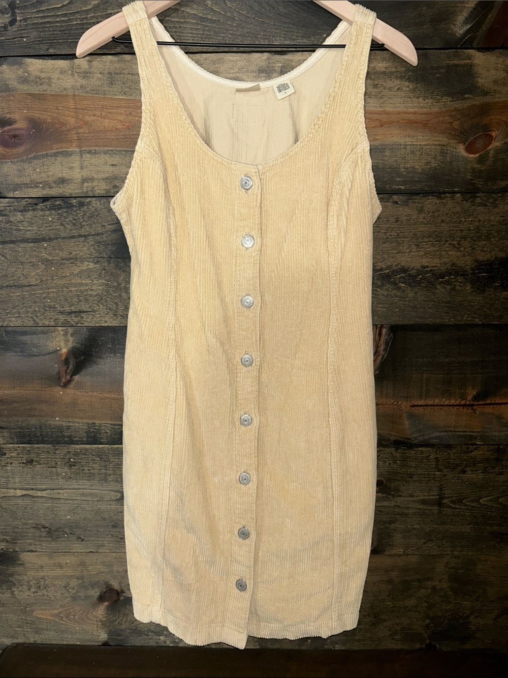 Levi’s Sleeveless Button-Front Corduroy Tank Dress